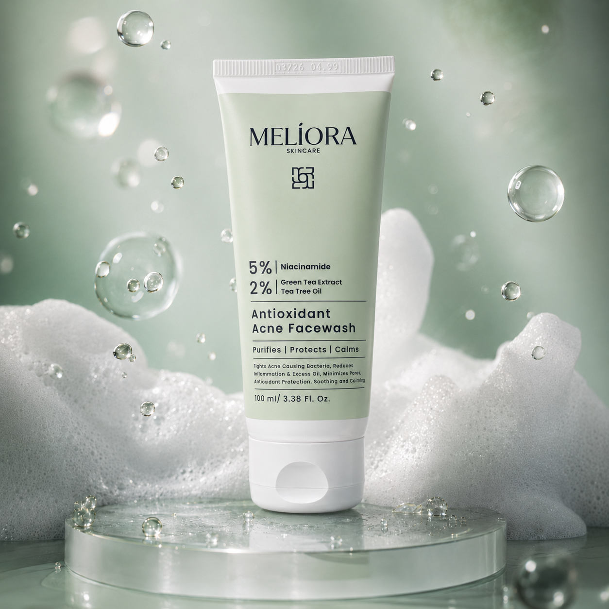 Melíora Antioxidant Acne Facewash - Image 3