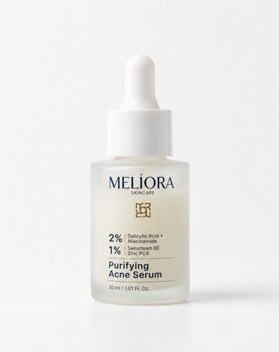 A lightweight daily acne serum powered by Salicylic Acid, Niacinamide, and Zinc PCA to help reduce breakouts, excess oil, and post-acne marks without stripping your skin.