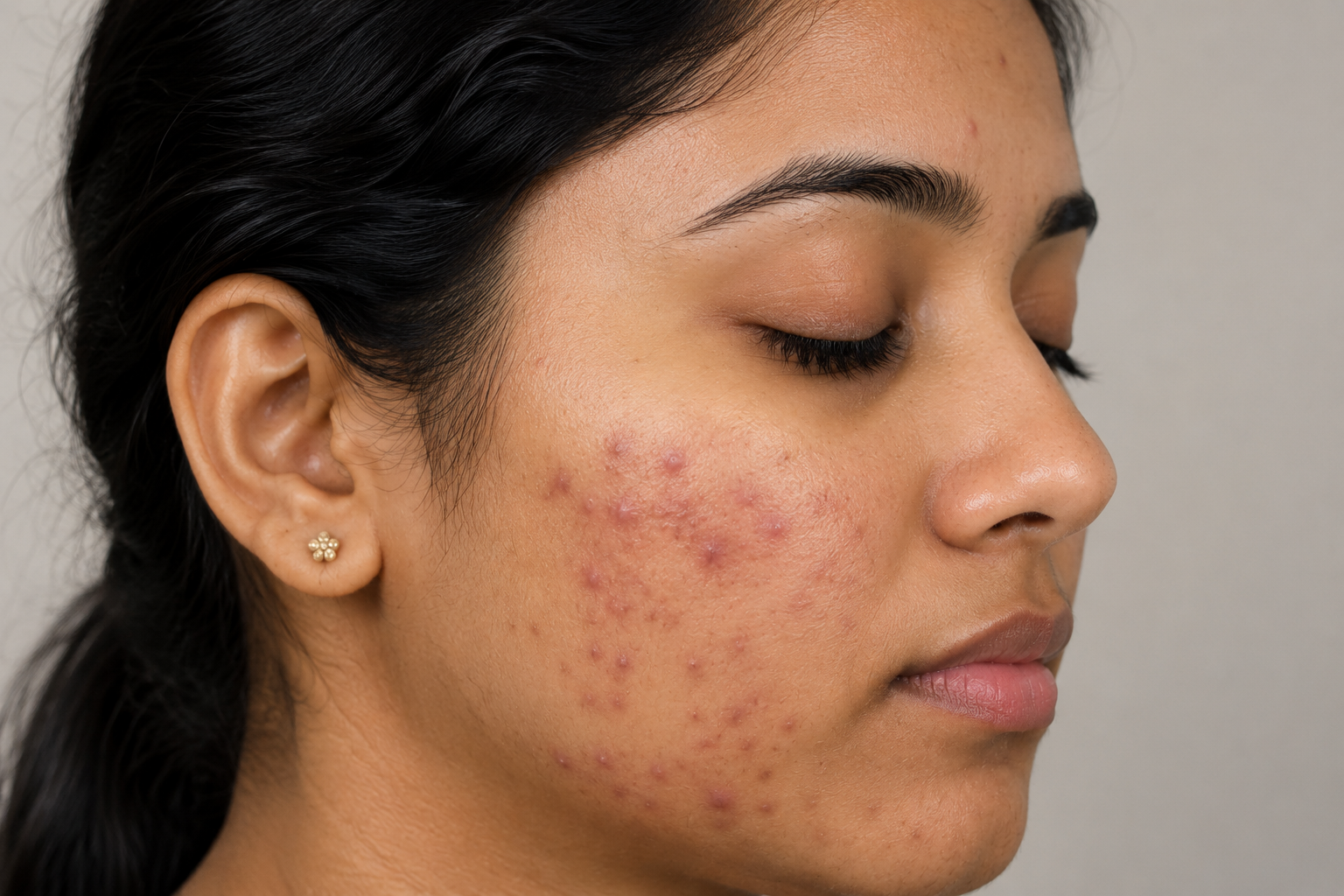 After skincare treatment